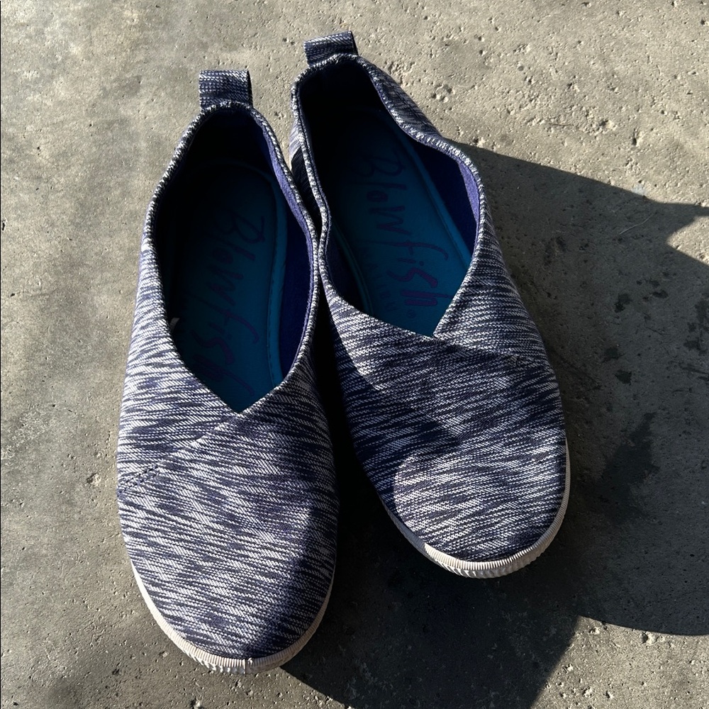 Blowfish Men's Navy Slip-On Loafers size 7.5